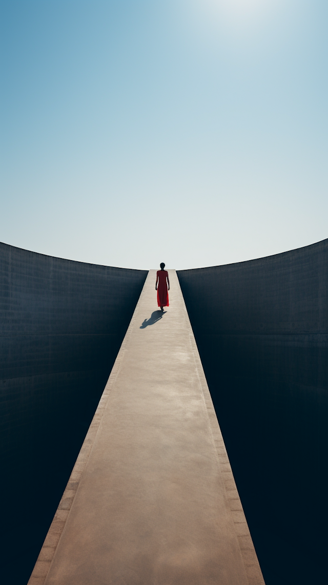 Solitude in Red: A Pathway Contrast