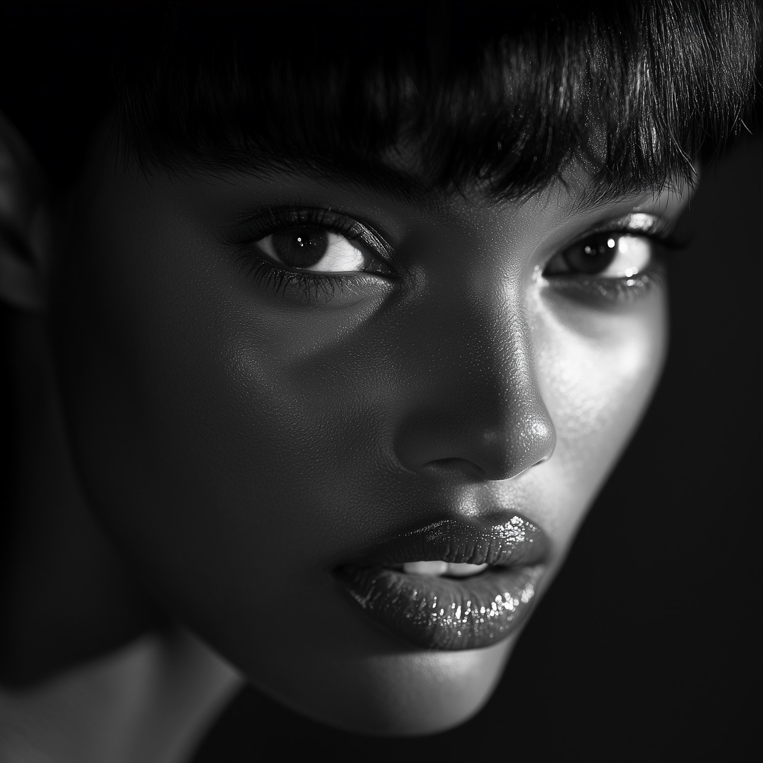 Black-and-White Portrait