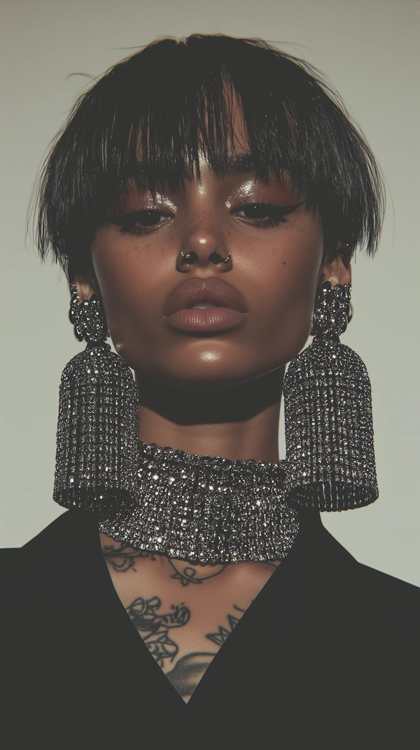 Edgy Portrait of Woman