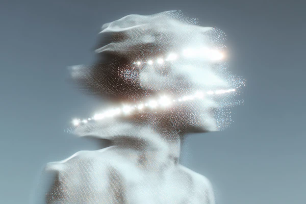 Glowing Abstract Figure
