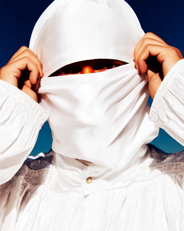 White Veiled Portrait