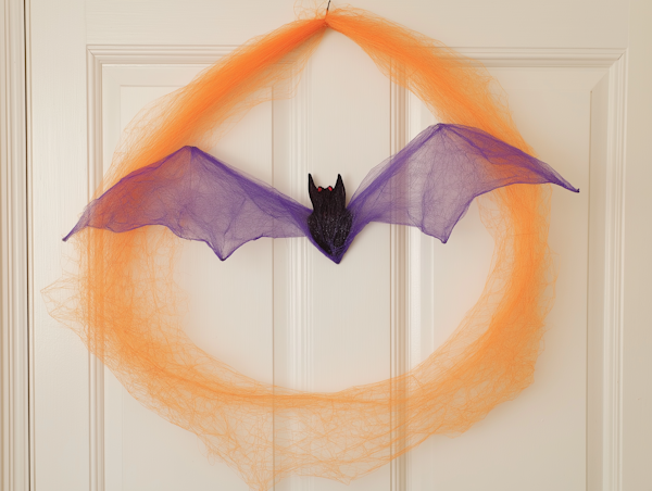 Halloween Bat Wreath