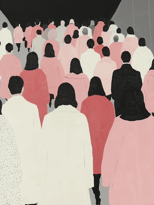 Stylized Crowd Illustration
