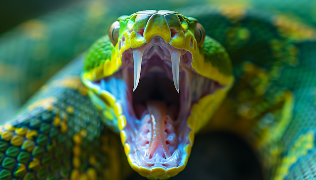 Close-up of Vibrant Snake