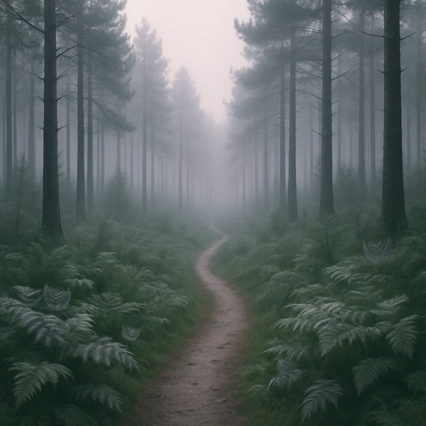 Misty Forest Path
