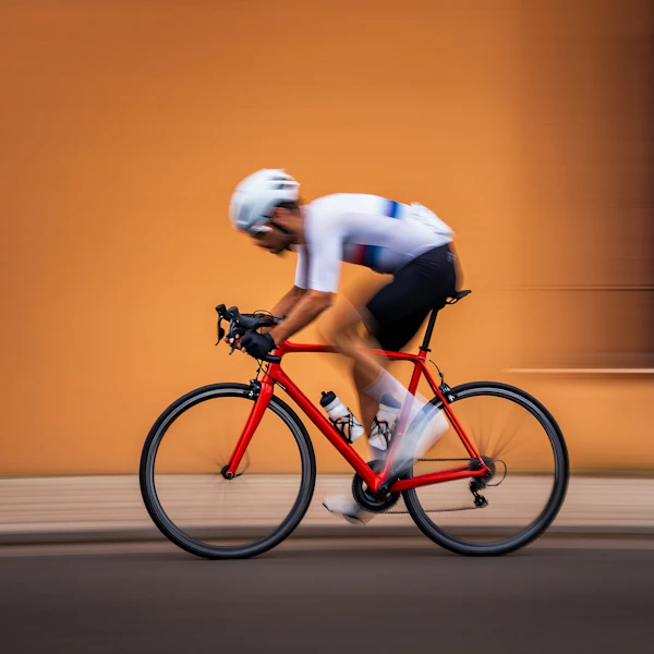 Cyclist in Motion