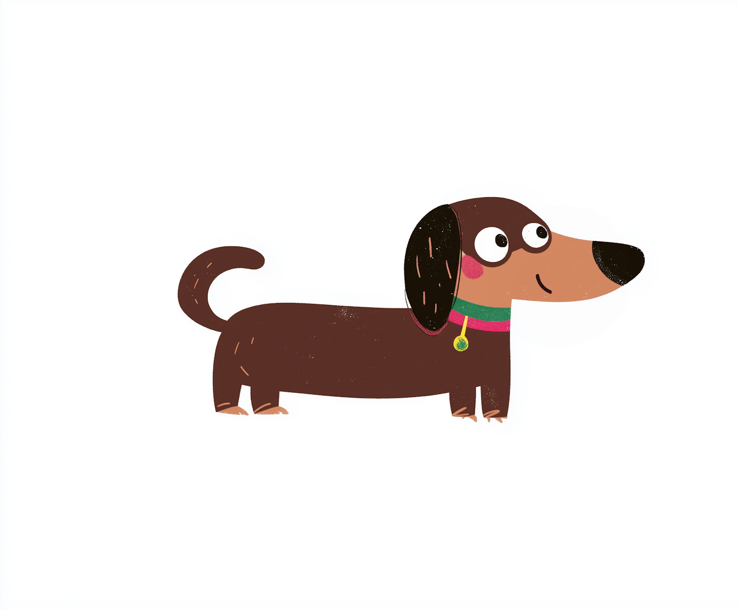 Cartoon Dachshund Illustration