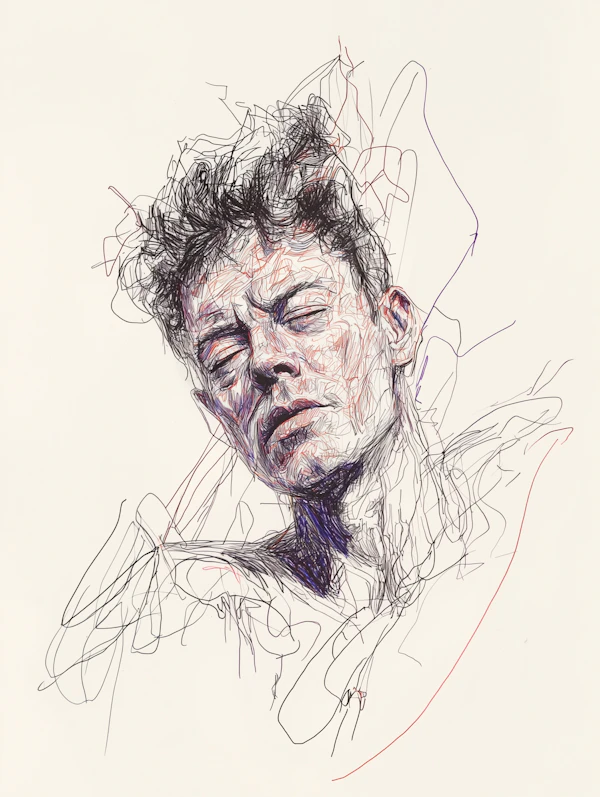 Contemplative Male Sketch