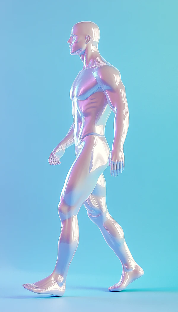 Futuristic Walking Figure