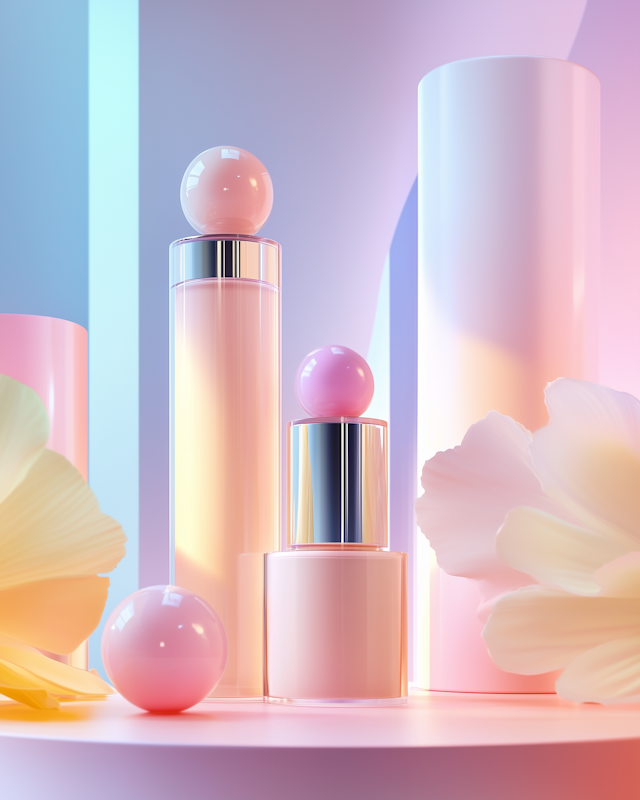 Elegant Cosmetic Bottles