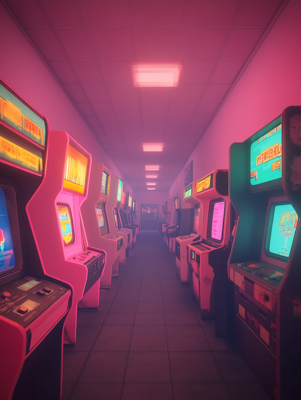 Vintage Arcade Hallway