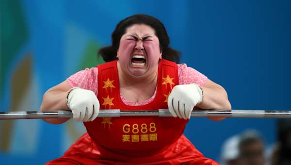 Determination of the Chinese Weightlifter