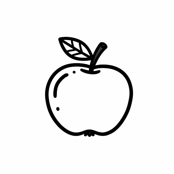 Minimalist Apple Art