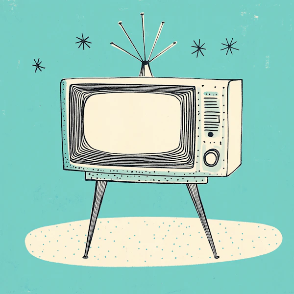 Retro Television Illustration