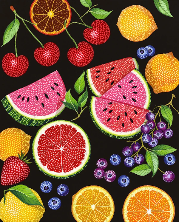 Vivid Fruit Arrangement