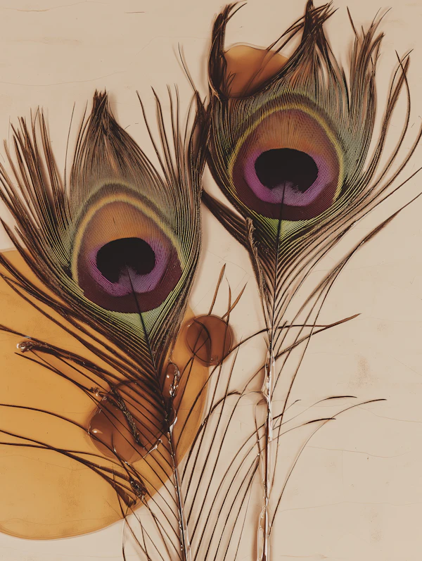 Peacock Feathers Art