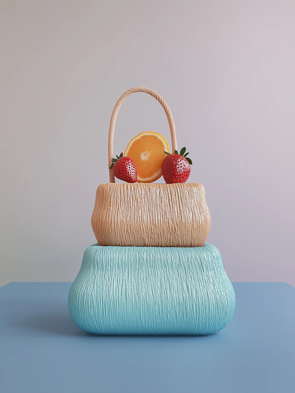 Abstract Forms with Fruits
