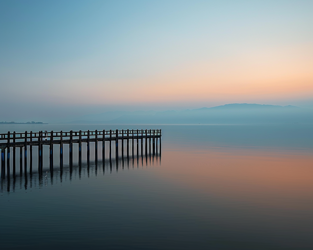 Serene Lakeside Scene