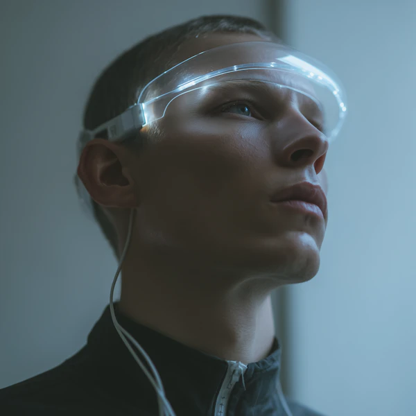 Futuristic Visor Portrait