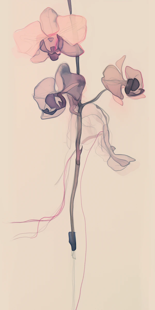 Artistic Orchid Representation