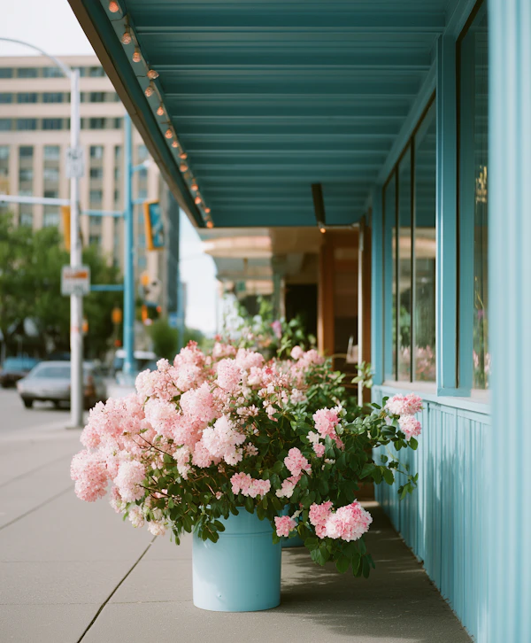 Teal Storefront Scene