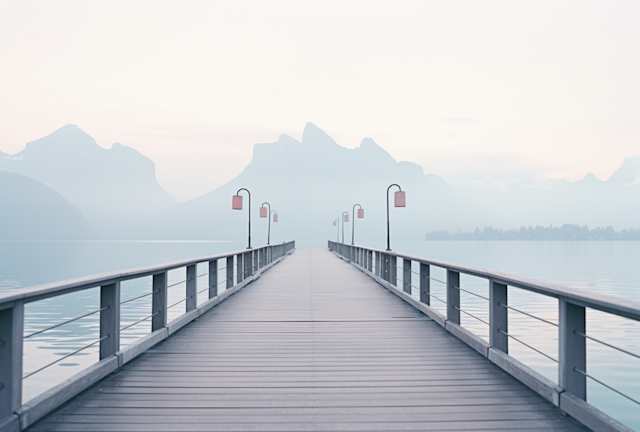 Tranquil Pier at Dawn