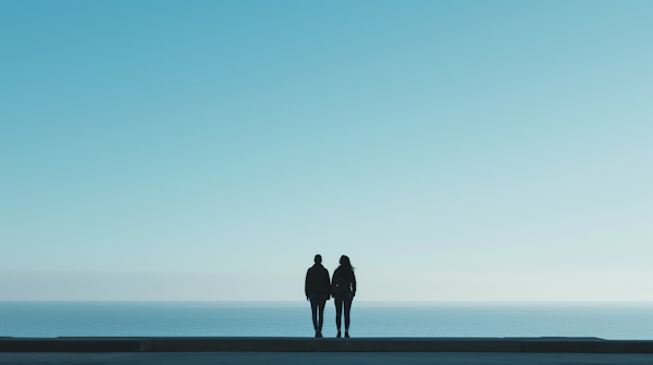 Silhouettes of Serenity at Sea