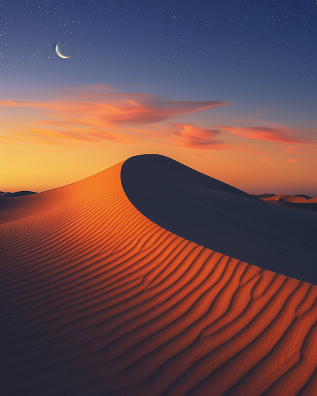 Serene Desert Twilight