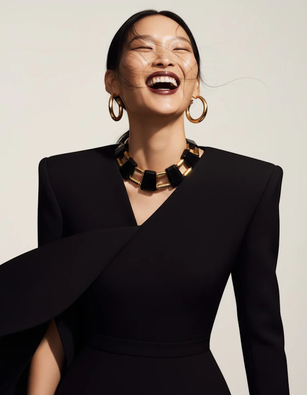 Elegant Woman Smiling