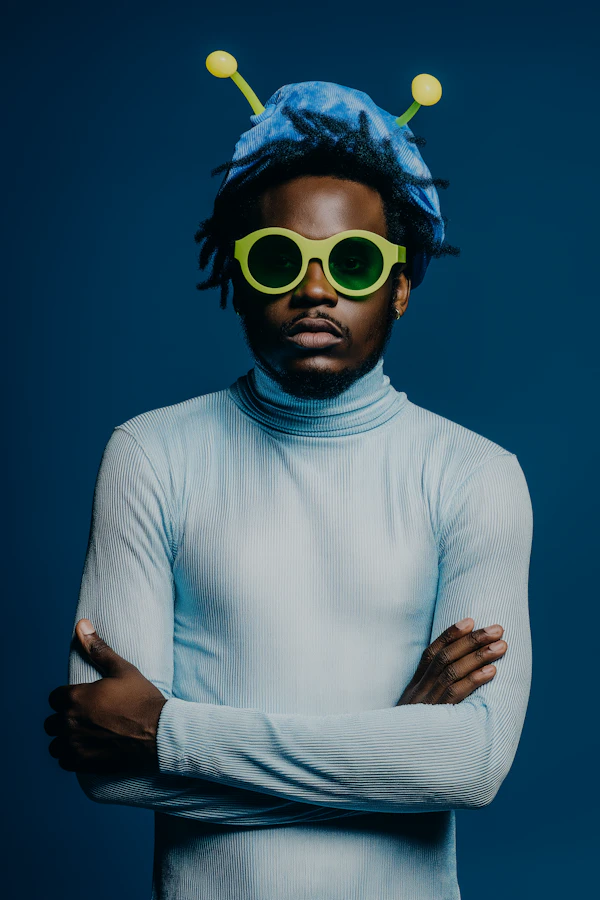 Stylish Man in Blue