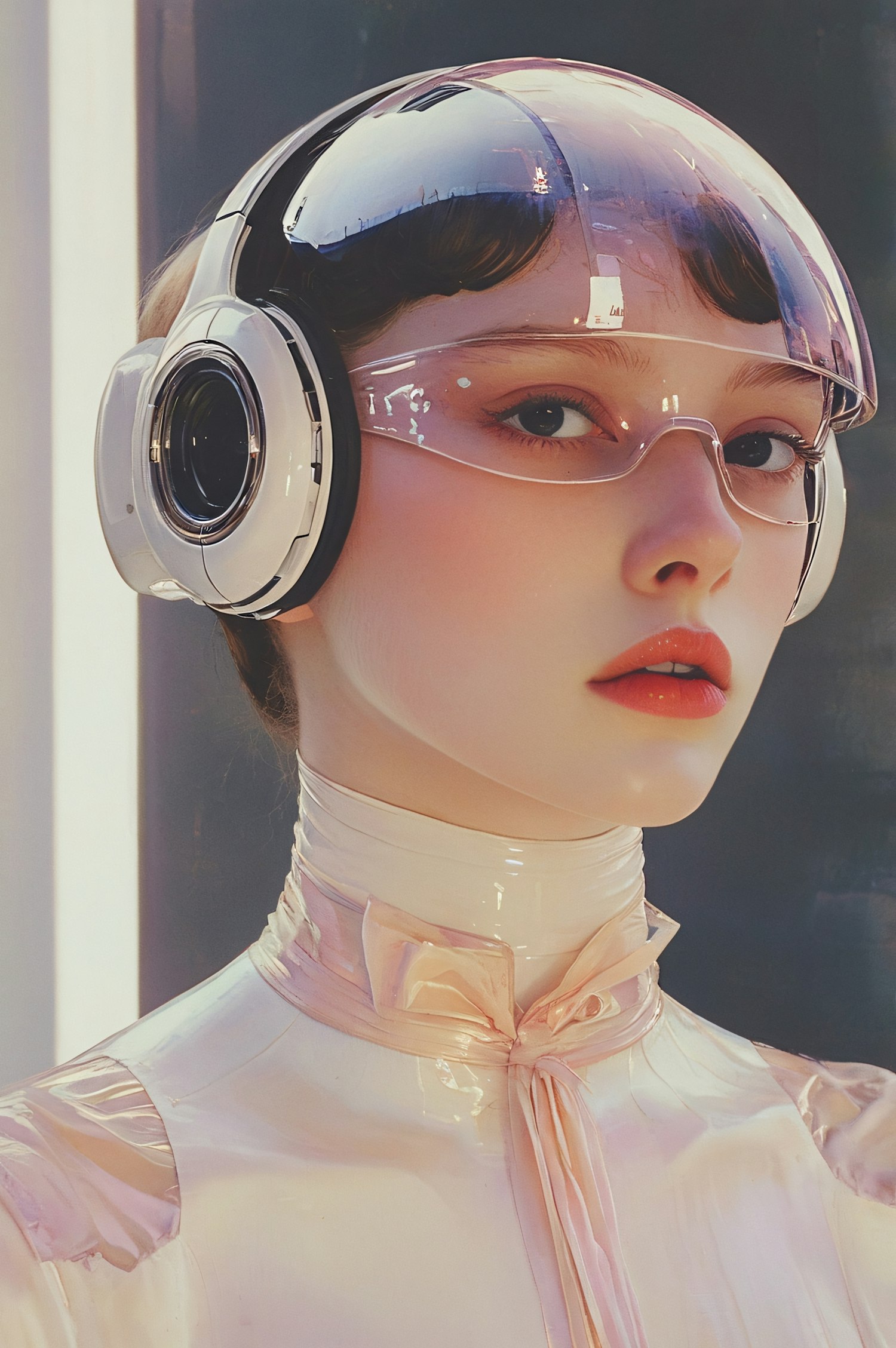 Futuristic Human with Helmet