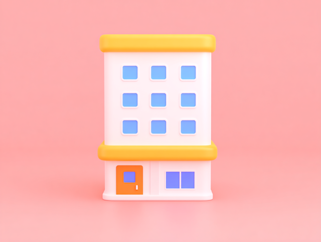 Minimalist 3D Building