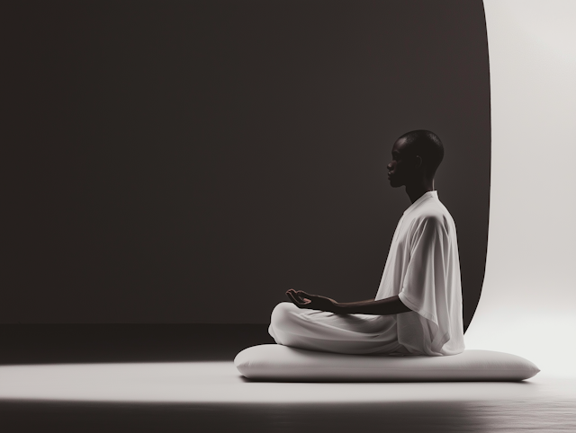 Meditative Black Man