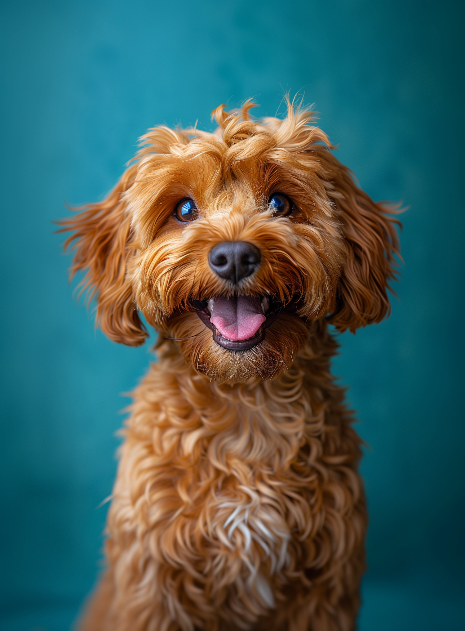 Cheerful Fluffy Dog Portrait