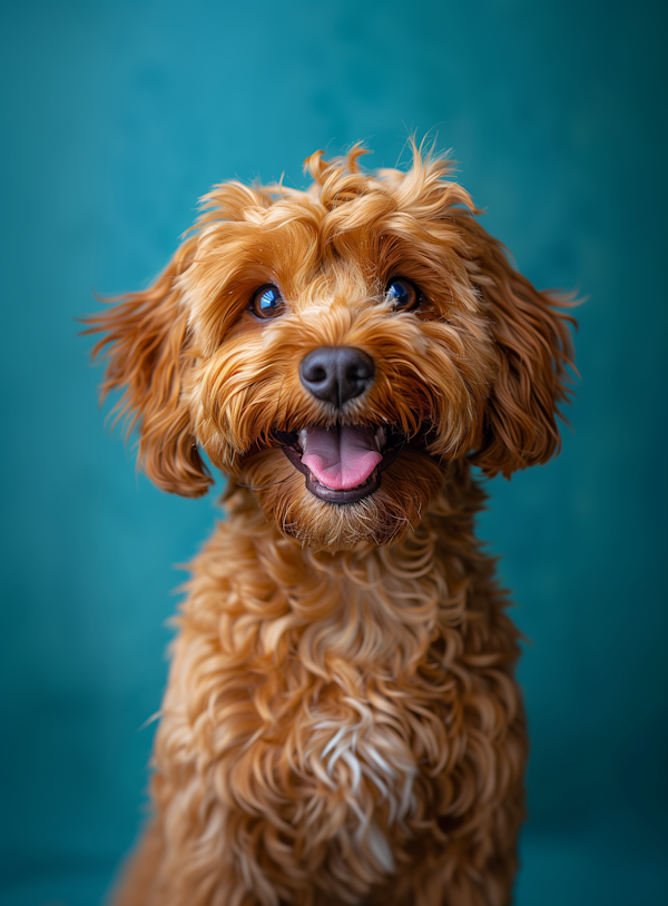 Cheerful Fluffy Dog Portrait