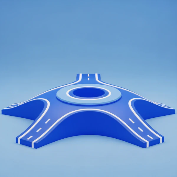Stylized 3D Roundabout