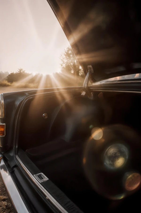 Classic Car Trunk Scene