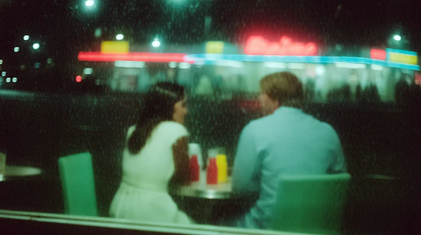 Nocturnal Diner Scene
