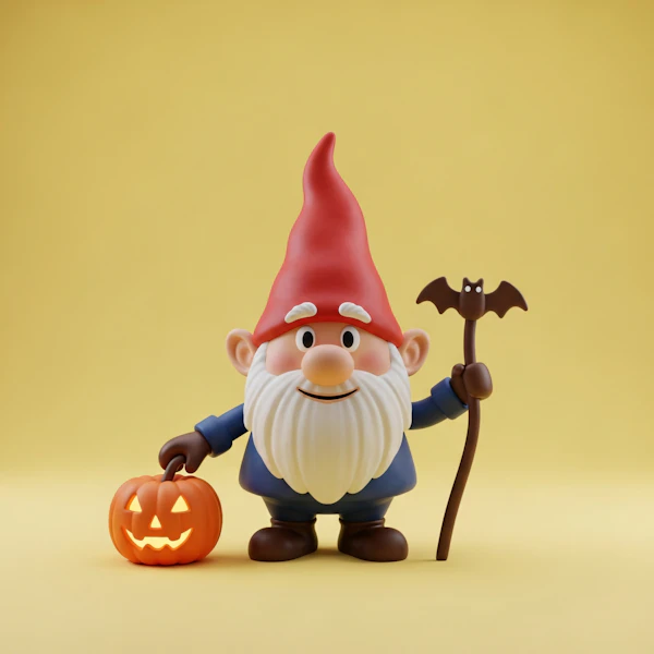 Halloween Gnome Display