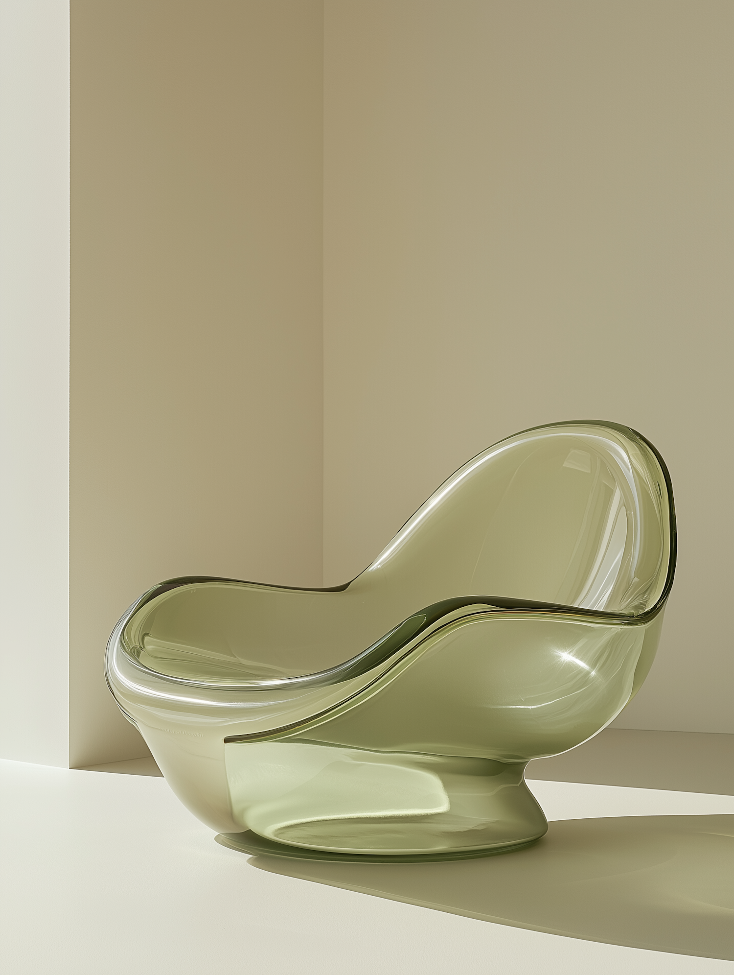 Modern Translucent Green Chair