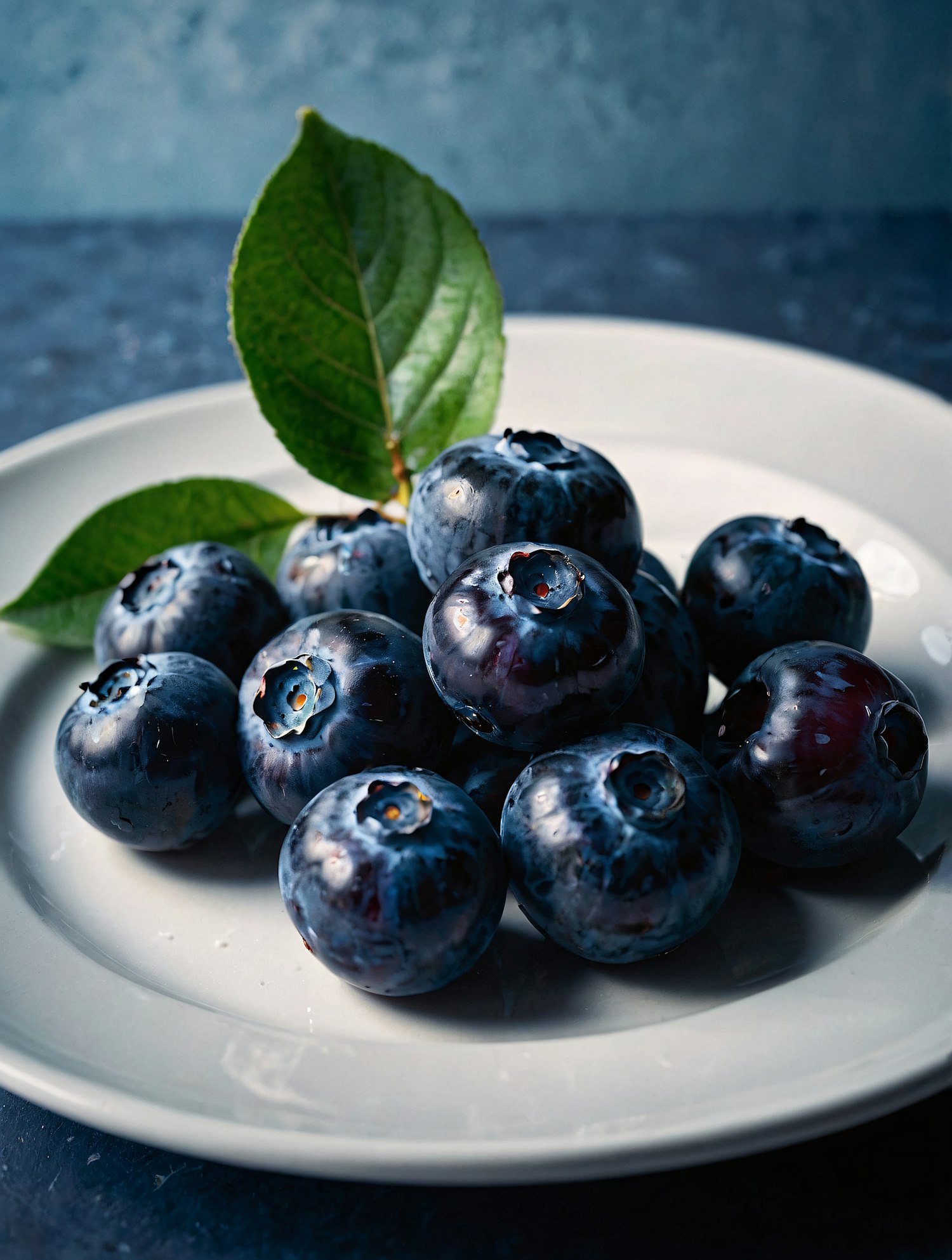 Close-up of Fresh Blueberries