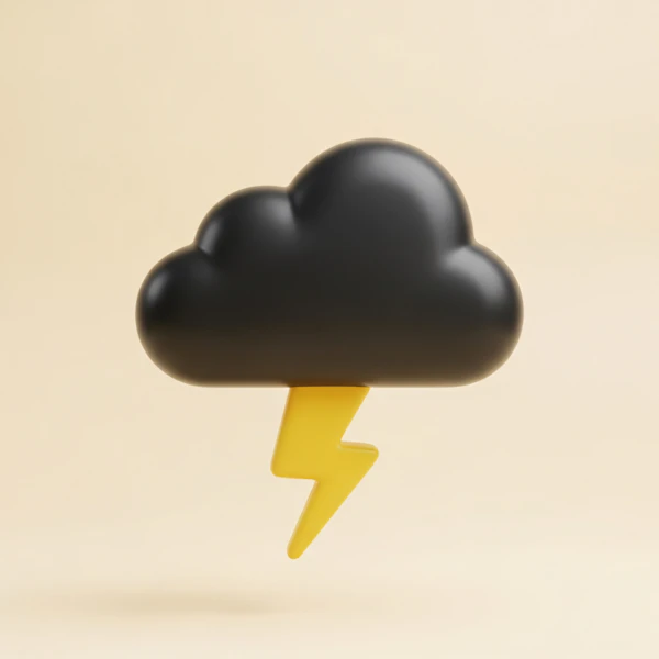 Stylized Cloud and Bolt