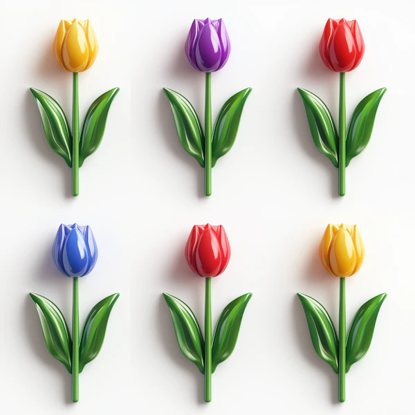 Stylized Tulip Grid