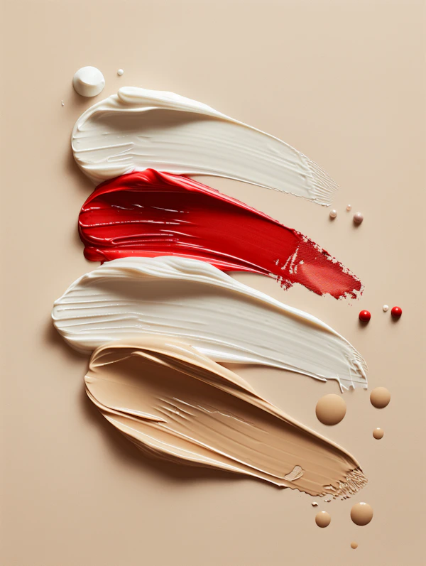 Textured Cream Strokes