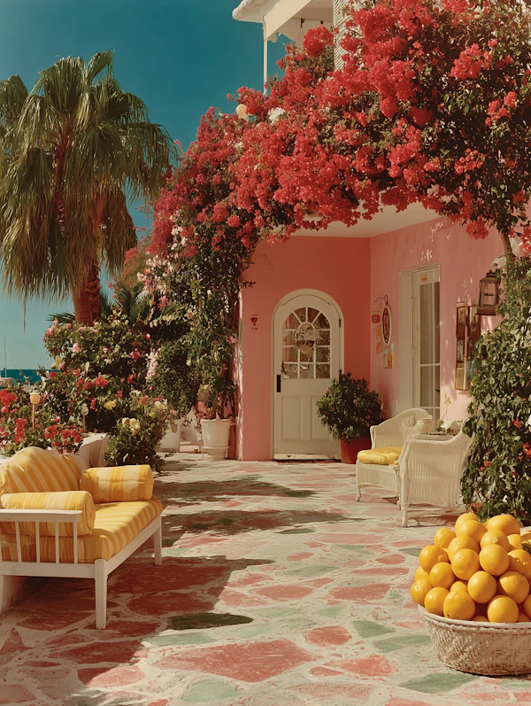 Tropical Patio Scene
