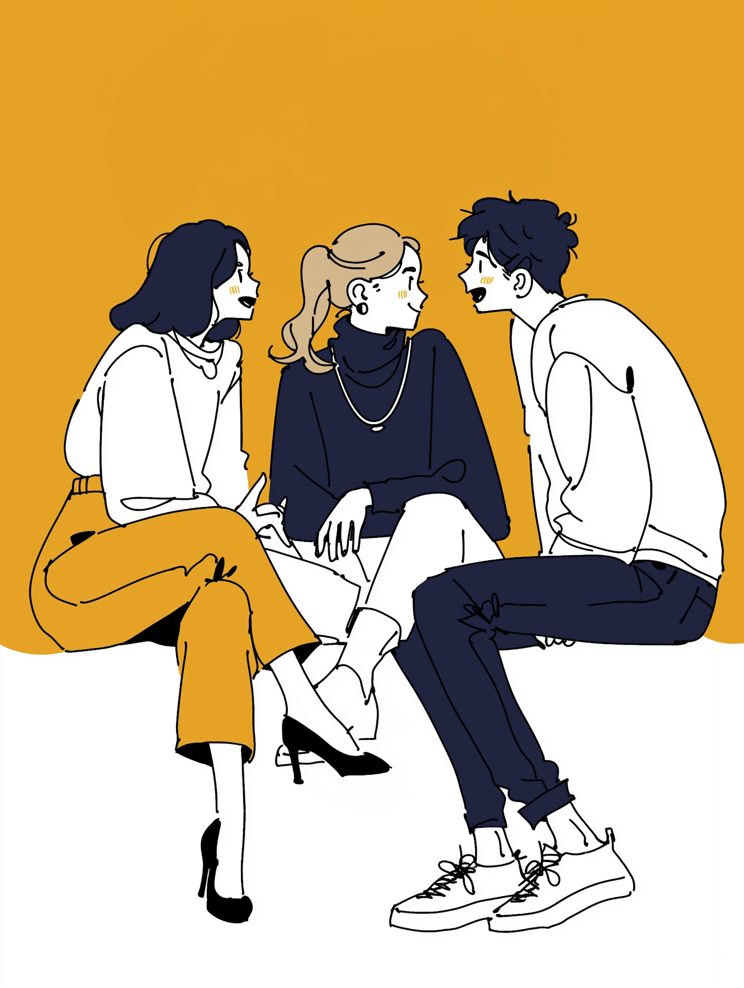 Casual Conversation Illustration