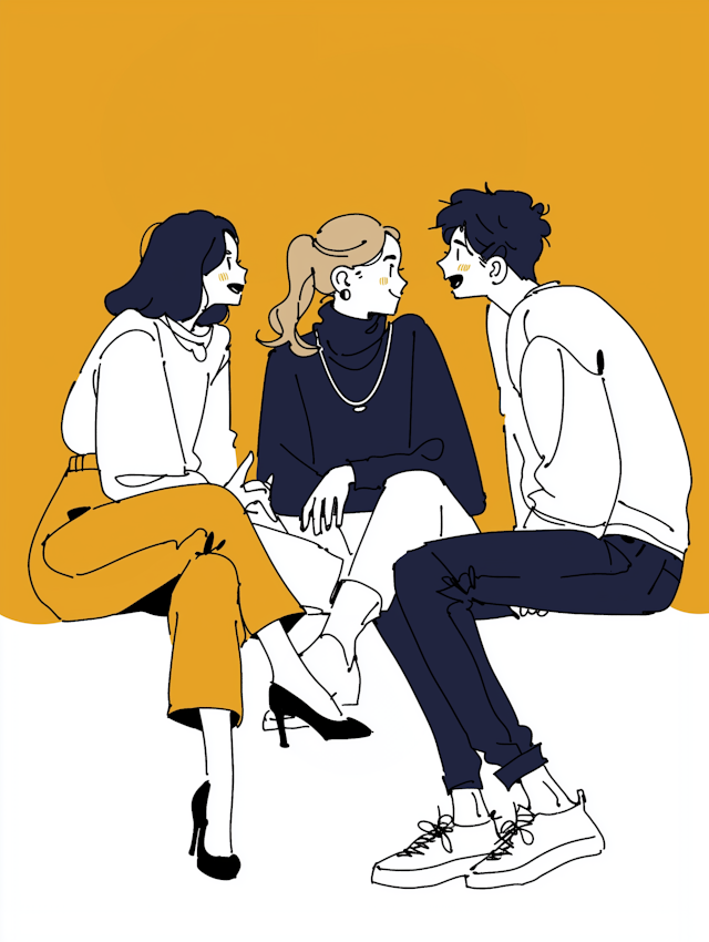 Casual Conversation Illustration