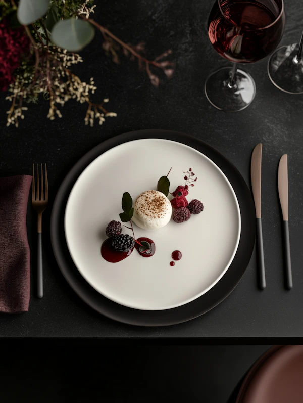 Elegant Dessert Setup