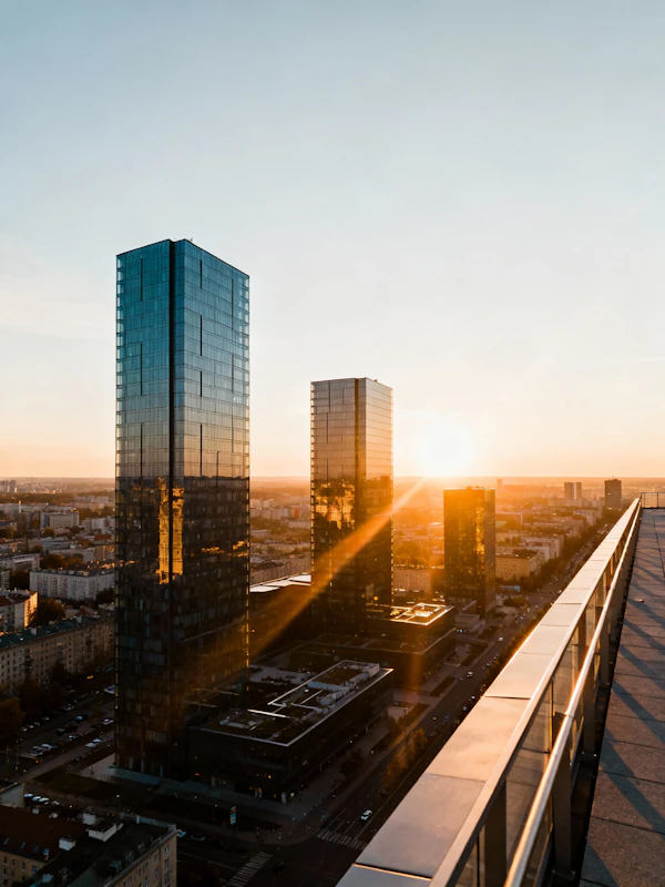 Sunset Cityscape View