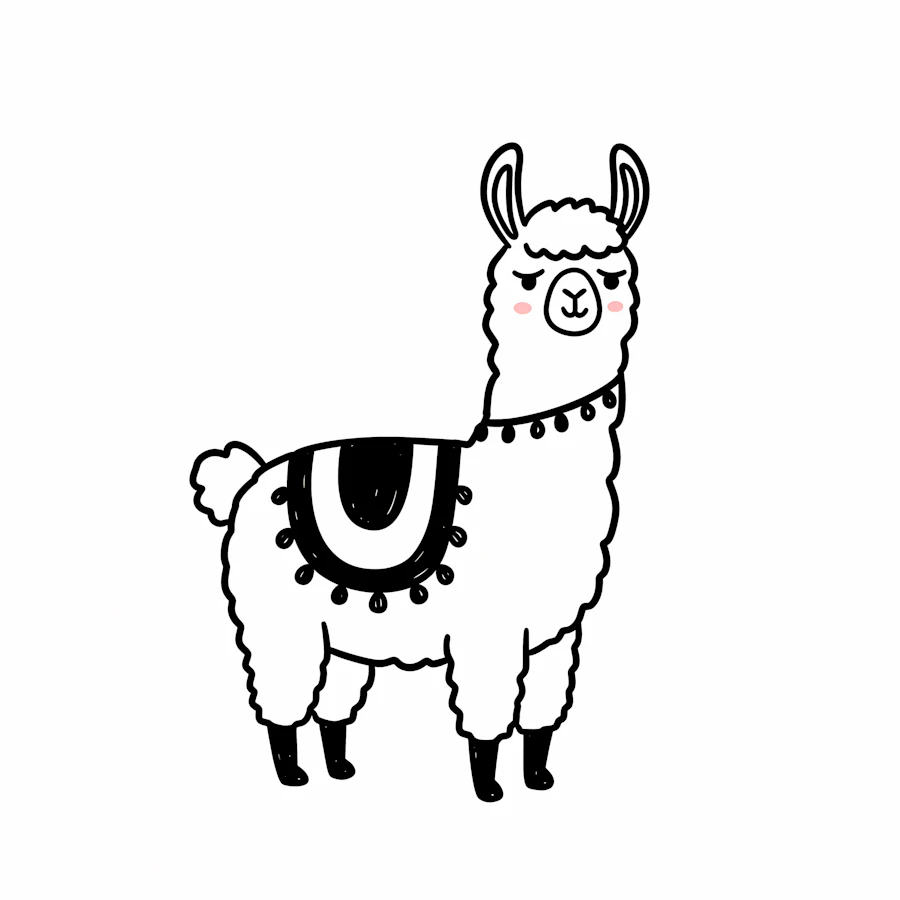 Decorative Llama Art